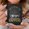 This Is Where Happens Magic Occult Mystic Book Graphic Print Coffee Mug Unique Gifts