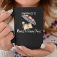 Happiness Is Books And Rainy Days Graphic Print Coffee Mug Unique Gifts