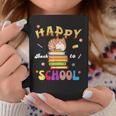 Happy Back To School Cat Books The Start Of The School Year Graphic Print Coffee Mug Unique Gifts