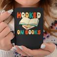 Hooked On Books Retro Reader Graphic Print Coffee Mug Unique Gifts