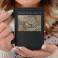 I'Ll Be In My Office Retro Cat Reading Book Nerd Read Reader Graphic Print Coffee Mug Unique Gifts