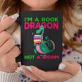 I'm A Book Dragon Not A Worm Books Reading Quotes Fun Graphic Print Coffee Mug Unique Gifts