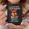 I'm A Book Dragon Not A Worm Reading Library Reader Bookworm Graphic Print Coffee Mug Unique Gifts