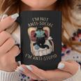 I'm Not Anti-Social I'm Anti-Stupid Cat Read Book Men Women Graphic Print Coffee Mug Unique Gifts I'm Not Anti-Social I'm Anti-Stupid Cat Read Book Men Women Graphic Print Coffee Mug Unique Gifts