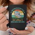 Introverted But Willing To Discuss Books Read a Book Graphic Print Coffee Mug Unique Gifts