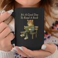 It’s A Good Day To Read A Book – Reading Cat Graphic Print Coffee Mug Unique Gifts