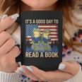 It's A Good Day To Read A Book Frog Vintage USA FLag Graphic Print Coffee Mug Unique Gifts It's A Good Day To Read A Book Frog Vintage USA FLag Graphic Print Coffee Mug Unique Gifts