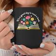 Its a Good Day To Read a Book Librarian Books Reading Floral Graphic Print Coffee Mug Unique Gifts