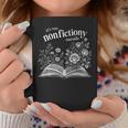 It's Too Nonfictiony Outside Wildflower Book Lover Bookish Graphic Print Coffee Mug Unique Gifts