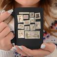 Jane Austen Book Classic Literature Stamp Collage Graphic Print Coffee Mug Unique Gifts