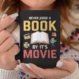 Never Judge A Book By It's Movie Reading Graphic Print Coffee Mug Unique Gifts