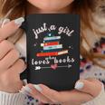 Just A Girl Who Loves Books For Book Worm Lover Graphic Print Coffee Mug Unique Gifts Just A Girl Who Loves Books For Book Worm Lover Graphic Print Coffee Mug Unique Gifts