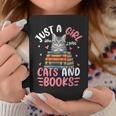 Just A Girl Who Loves Books And Cats Cat Reading Girls Graphic Print Coffee Mug Unique Gifts Just A Girl Who Loves Books And Cats Cat Reading Girls Graphic Print Coffee Mug Unique Gifts