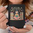 Just A Girl Who Loves Books Girls Books Lovers Reading Graphic Print Coffee Mug Unique Gifts
