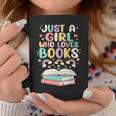 Just A Girl Who Loves Books Reading Bookworm & Read Book Graphic Print Coffee Mug Unique Gifts