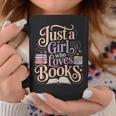 Just a Girl Who Loves Books Reading Lover Aesthetic Graphic Print Coffee Mug Unique Gifts