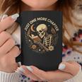 Just One More Chapter Book Lover Bookish Reading Skeleton Graphic Print Coffee Mug Unique Gifts