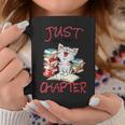 Just One More Chapter- I Love Reading Book And Meow Graphic Print Coffee Mug Unique Gifts