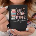 Just One More Chapter Pastel Book Lover Cute Adorable Graphic Print Coffee Mug Unique Gifts