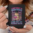 I Just Want To Read Books And Pet My Bearded Dragon Reptile Graphic Print Coffee Mug Unique Gifts