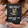 I Just Want To Read Books And Pet My Cat Graphic Print Coffee Mug Unique Gifts I Just Want To Read Books And Pet My Cat Graphic Print Coffee Mug Unique Gifts