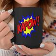 KAPOW Action Super Hero Retro Comic Book Bubble Superhero Graphic Print Coffee Mug Unique Gifts