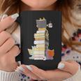 Kawaii Cats Books Coffee Graphic Print Coffee Mug Unique Gifts