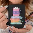Kawaii Pastel Goth Cute Hot Chocolate Book Lover Anime Art Graphic Print Coffee Mug Unique Gifts