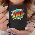 Kids Boys Amir Name Comic Book Superhero Graphic Print Coffee Mug Unique Gifts Kids Boys Amir Name Comic Book Superhero Graphic Print Coffee Mug Unique Gifts