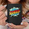 Kids Boys Jonah Name Comic Book Superhero Graphic Print Coffee Mug Unique Gifts