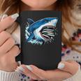 Kids Shark With School Books Back To School Shark Lovers Graphic Print Coffee Mug Unique Gifts