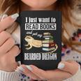 Kids Tiny Dinosaur Read Books & Pet My Bearded Dragon Lover Graphic Print Coffee Mug Unique Gifts
