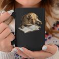 Labrador Retriever Dog Bookworm Reading Book Graphic Graphic Print Coffee Mug Unique Gifts