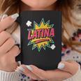 Latina Superhero Comic Book Bubble Graphic Print Coffee Mug Unique Gifts Latina Superhero Comic Book Bubble Graphic Print Coffee Mug Unique Gifts