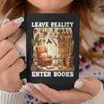 Leave Reality Enter Books Bookworm Reading Book Graphic Print Coffee Mug Unique Gifts Leave Reality Enter Books Bookworm Reading Book Graphic Print Coffee Mug Unique Gifts