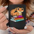Leopard Gecko With Book Lizard Reptile Lover Graphic Print Coffee Mug Unique Gifts