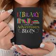 Librarian Adventure Book Reader Library Book Graphic Print Coffee Mug Unique Gifts