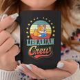 Librarian Crew Cute Library Dog Book Reading Men Women Graphic Print Coffee Mug Unique Gifts