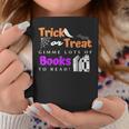 Librarian Halloween Trick Or Treat Bat & Books Graphic Print Coffee Mug Unique Gifts