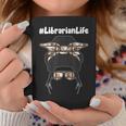 Librarian Teacher Messy Bun Life Book Library Back To School Graphic Print Coffee Mug Unique Gifts