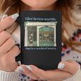 I Live In Two Worlds One Is A World Of Books Graphic Print Coffee Mug Unique Gifts