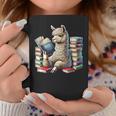 Llama Reading Book Reader Bookworm Alpaca Lover Graphic Print Coffee Mug Unique Gifts