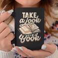 Take a Look It's In a Book Author History Reading Graphic Print Coffee Mug Unique Gifts