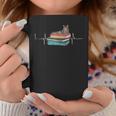 Love Cat Heartbeat Cats And Books For Cats Lovers Graphic Print Coffee Mug Unique Gifts