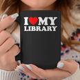 I Love My Library Heart For Book Lovers Readers Librarian Graphic Print Coffee Mug Unique Gifts I Love My Library Heart For Book Lovers Readers Librarian Graphic Print Coffee Mug Unique Gifts