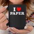 I Love Paper Page Book Drawing Handmade Art Craft News Graphic Print Coffee Mug Unique Gifts