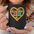I Love Reading Heart Love Books Reading Club Graphic Print Coffee Mug Unique Gifts