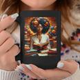 Melanin Queen Afro WomenEducated Reading Book History Graphic Print Coffee Mug Unique Gifts