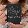 Naps And Chapters Sleeping Cat On Book Line Art Graphic Print Coffee Mug Unique Gifts Naps And Chapters Sleeping Cat On Book Line Art Graphic Print Coffee Mug Unique Gifts