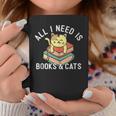 All I Need Is Books And Cats Mom Who Loves Reading Cat Lover Graphic Print Coffee Mug Unique Gifts